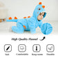 Tonwhar Baby Boy'S Girl'S Animal Bodysuit Infant And Toddler'S Romper Jumpsuit Halloween Costume Partywear(3-6M,Blue Dino)