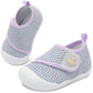 FEETCITY Baby Walking Shoes Girls Boys Infant Shoes Newborn Crib Shoe Wide Toe Box Slip On Baby Sneakers Purple