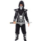 Fun World Skull Lord Ninja Silver Costume, Medium 8-10, Multicolor