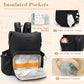 Miss Fong Diaper Bag Backpack - Baby Diaper Bag Neoprene Bag Large Capacity Neoprene Backpack With Diaper Changing Pad Travel Di