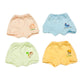 Heartbury Baby Boys And Baby Girls 100% Organic Cotton Underwear/Rompers/Briefs/PantyMulticolor (01 Year, Baby Boys (Pack Of 4