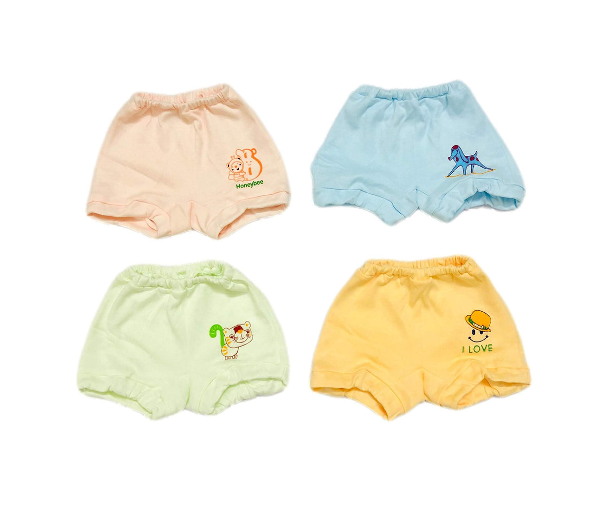 Heartbury Baby Boys And Baby Girls 100% Organic Cotton Underwear/Rompers/Briefs/PantyMulticolor (23 Years, Baby Boys (Pack Of 