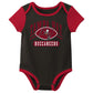 Outerstuff Nfl Newborn Baby And Infant Short Sleeve Bodysuit Variety 3-Pack - Tampa Bay Buccaneers, 0-3M