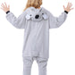 Canasour Koala Onesie Halloween Kids Cosplay Costume Girls Animal Unisex Outfuit One Piece Hooded Farm Soft Pajamas Grey Party 1