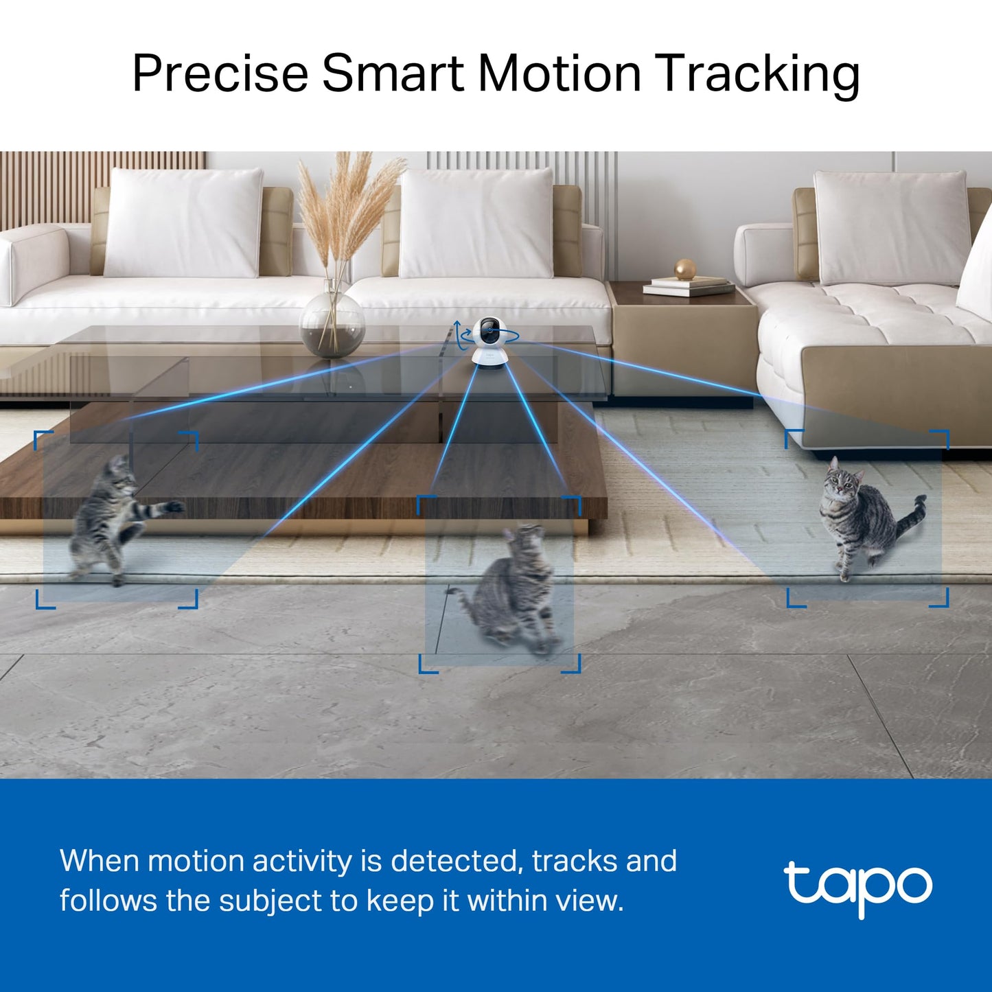 Tp-Link Tapo 2K Qhd Pan/Tilt Security Camera For Pet Camera, Baby Monitor, Motion Detection, Motion Tracking, 2-Way Audio, Night