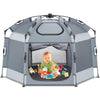 Babepai Pop Up Playpen for Babies - 55.1Wide 36.6Height Portable Baby Beach Tent - Indoor & Outdoor Play Yard, Foldable, Lightwe