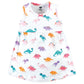 Hudson Baby Baby Girls' Cotton Dress And Cardigan Set, Cute-A-Saurus, 6-9 Months