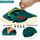 Nicingu Silicone Toddler Dinosaur Feeding Placemat Sets With Spoon And Forks,Baby Push Pop Bubble Suction Divided Plate Utensils