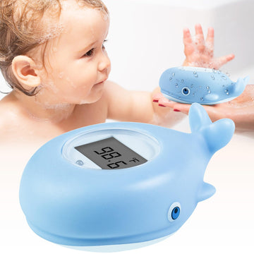Pircaath Baby Bath Thermometer Floating Toy, Bpa-Free Safety Digital Bath Tub Thermometer With Temperature Alarm & Lcd Display,