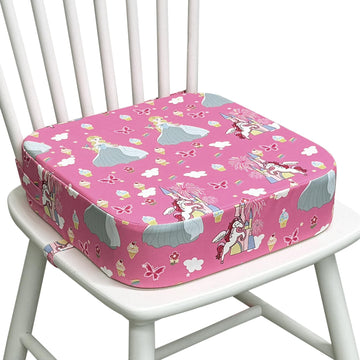 Toddler Booster Seat for Kitchen Chair, 3.5 Oxford Foam Cushion, Non-Slip Base, Adjustable Straps, Portable Dining Booster for S