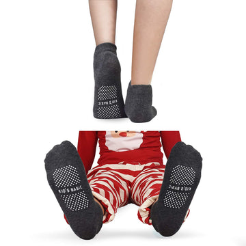 Hycles Toddler Socks With Grip Non-Skid 12 Pairs Baby Kids Sticky Slipper Cotton Crew Socks 1-3T Children/Boy/Girl