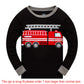 Boys Pajamas Fire Truck 100% Cotton Christmas Pjs Toddler 2 Piece Long Sleeve Sleepwear Kids Fireman Clothes Set 7T