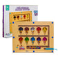Larastuffs Montessori Magnetic Color and Number Maze Puzzle Board - Educational Wooden Toy for Toddlers, Fine Motor Skills & Cou