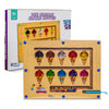 Larastuffs Montessori Magnetic Color and Number Maze Puzzle Board - Educational Wooden Toy for Toddlers, Fine Motor Skills & Cou