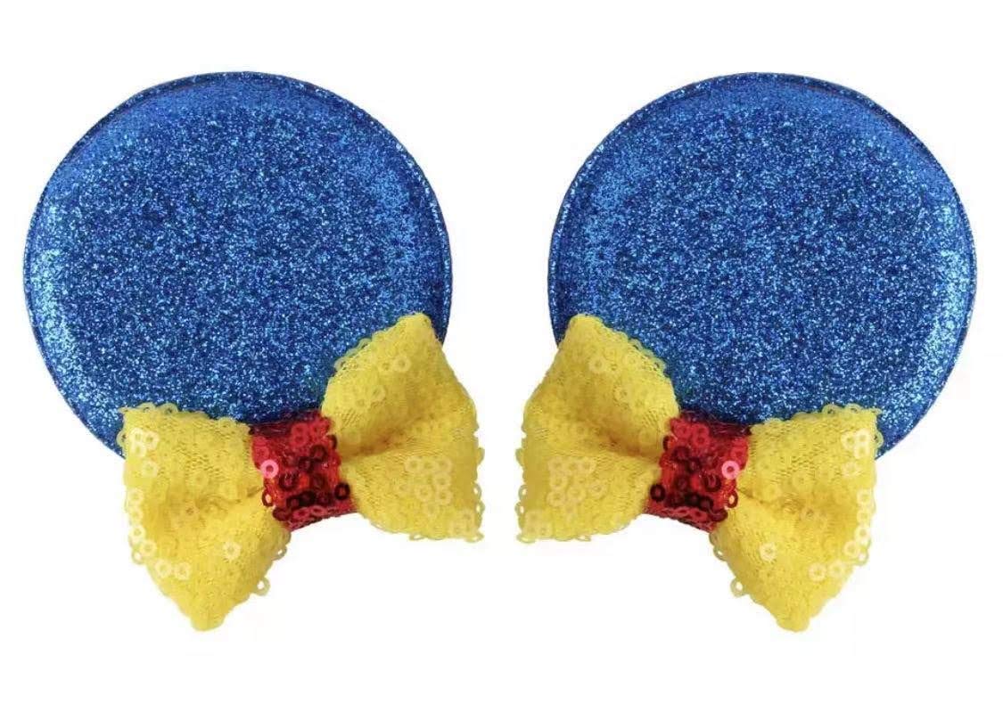 Clgift Minnie Ears Baby/Toddler Headband, Minnie Baby Ears, Minnie Ears Baby Headband, Toddler Headband (Snow White Hair Clip)