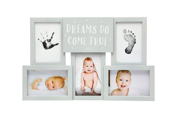 Kate & Milo Dreams Do Come True First Year Picture Frame, First Year by Month, Newborn Baby Must Haves, Gray