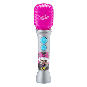 eKids LOL Surprise OMG Remix Toy Microphone for Kids with Built in Music and Flashing Lights, Musical Toy Designed for Fans of L