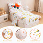 Perfemet 4 Pieces Construction Toddler Bedding Set Excavator Truck Boy Toddler Bed In A Bag Colorful Reversible Cartoon Tractors