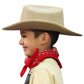 Aeromax Jr. Cowboy Hat With Bandanna, Tan One Size