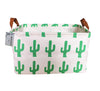 Square Canvas Toy Storage Bins Basket With Handle Collapsible Toy Organizer For Nursery Storage, Kid'S Toy & Laundry, Gift Baske