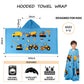 Gealaek Hooded Towel For Toddlers 5-12 Years Boys Girls Kids Bath Pool Beach Towel Wrap Extra Large Soft Absorbent Beach Poncho(