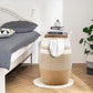 105L Extra Large Woven Laundry Hamper Basket With Heavy Duty Cotton Rope Handles For Clothes And Toys In Bedroom, Nursery Room,