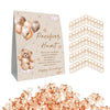 Guawubiang Winnie Pacifier Hunt Baby Shower Game, Pooh Mini Pacifiers Baby Shower Games Set, 50Pcs Brown Mini Baby Pacifiers For