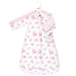 Hudson Baby Unisex Baby Cotton Long-Sleeve Wearable Sleeping Bag, Sack, Blanket, Basic Pink Floral, 12-18 Months