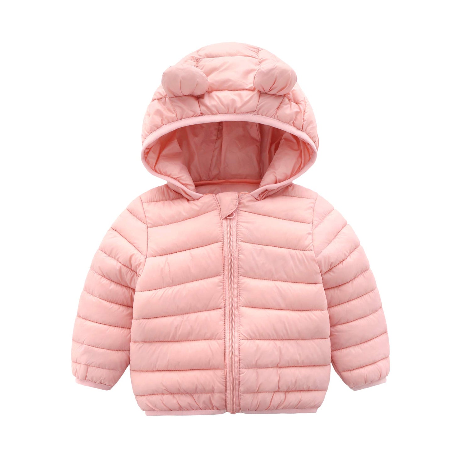 CECORC Winter Coats for Kids with Hoods Light Puffer Jacket for Girls | Baby, Infants, Toddlers, 12-18 Months,Pink