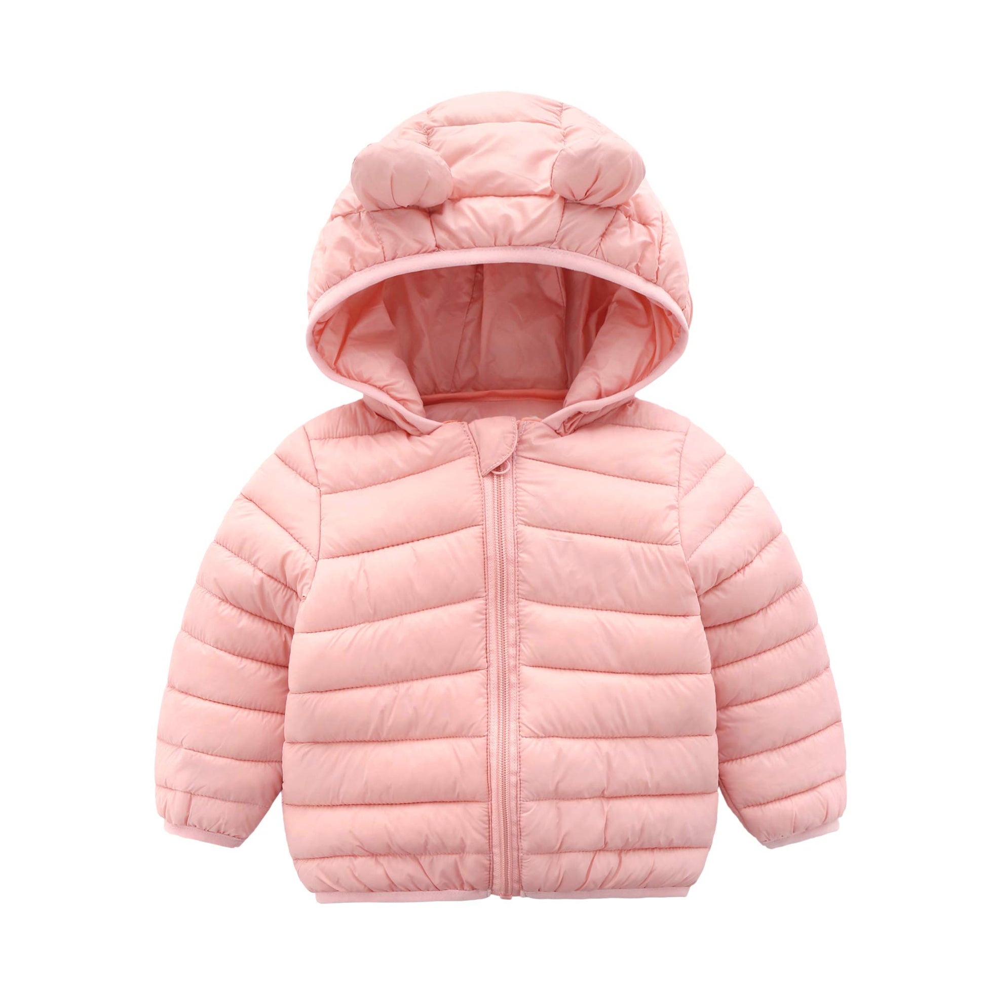 CECORC Winter Coats for Kids with Hoods Light Puffer Jacket for Girls | Baby, Infants, Toddlers, 3T,Pink