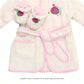 Spasilk 100% Cotton Hooded Terry Bathrobe With Booties, White Fish, One Size
