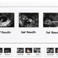 IHEIPYE Triple Sonogram Pregnancy Frame - Baby Ultrasound Picture Frame with Story for Expecting Parents, Baby Grow Through All 