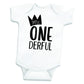 Bump And Beyond Designs Baby-Boys First Birthday Outfit, Mr. One-Derful Apparel Black, 12-18 Months, Short Sleeve
