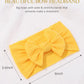 Jollybows 12Pcs Baby Nylon Headbands With Bow Elastic Hairband For Girls Newborn Infant Toddlers Kids Hair Accessories- Soft Lig