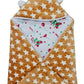 First Kick Baby Velvet Blankets New Born Pack of Hooded Supersoft Durable 3 Layered Quilt Blanket for Baby Boy and Baby Girl