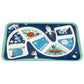 Gsm Brands Kids Dinner Plate For Picky Eating Toddlers: Healthy Constructive Fun Meal Time, Divided Portions, Space Themed