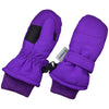 Children Toddlers And Baby Mittens Made With Thinsulate And Fleece - Winter Waterproof Gloves - Kx Gear By Zelda Matilda, Purple