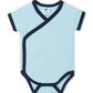monica + andy Short Sleeve Jack & Jill Bodysuit 1-Pack, Size 3-6 Months, Blue, 100% Organic Baby Clothes for Girls & Boys, Super