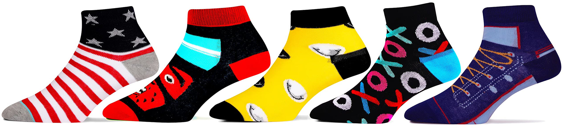 Rc. Royal Class BoyS & GirlS Ankle Length Cotton & Spandex Socks (Pack Of 5) (Multicolored_1213 Years)