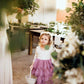 2Bunnies Girl Peony Lace Back A-Line Tiered Tutu Tulle Flower Girl Dress (Mauve Long Sleeve Maxi, 7-8Yrs)