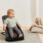 BabyBjrn Bouncer Balance Soft, Woven/Jersey, Dark Gray/Gray | 2-in-1 Adjustable Baby Bouncer Seat and Toddler Chair, Newborn to