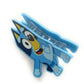 Her Premium Butterfly Bluey Character Large Hair Clip - One Cute Hair Clip For Girls - Hair Accessories For Toddlers Little Girl