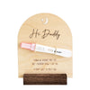 Pregnancy Announcement For Dad- Hi Daddy Pregnancy Test Keepsake Wooden Sign- Baby Surprise Announcement Ideas, Pregnancy Reveal