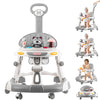Baby Walker, 4-in-1 Foldable Baby Walkers and Baby Activity Center with Toys Tray,3-Gear Height Adjustable Infant Toddler Baby W