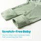 2Pk Newborn Baby Knotted Gown, Super Soft Silky Infant Long Sleeve Sleeper for Baby Sleeping with Hat or Headband (2 Packs)