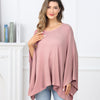 Knit Nursing Cover For Baby Breastfeeding, Cozy Swaddle, Breathable And Soft, Wide Neck With Stretch For Easy View (Pink)