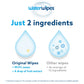 Waterwipes Plastic-Free Original Baby Wipes, 99.9% Water Based Wipes, Unscented & Hypoallergenic For Sensitive Skin, 300 Count (