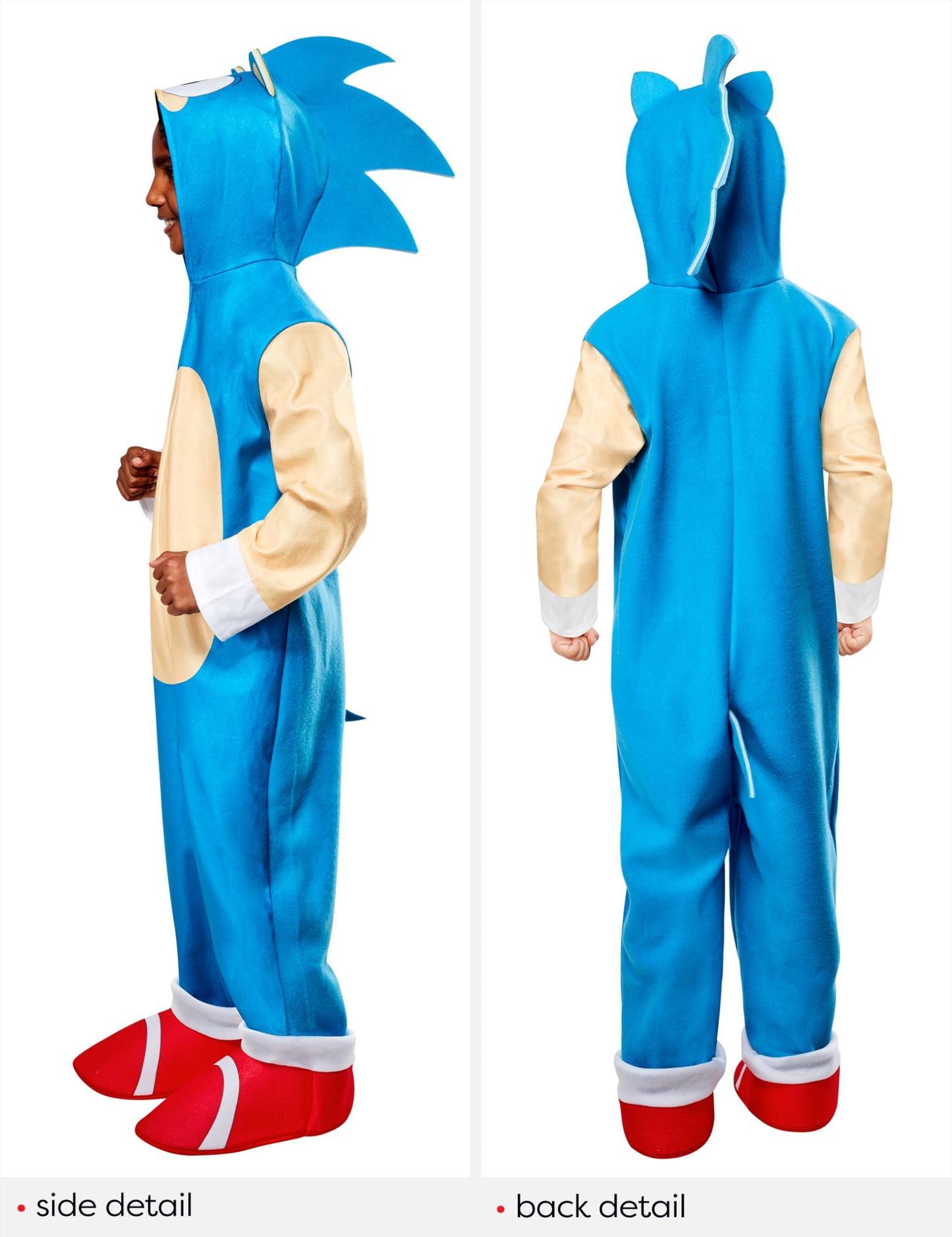 Rubie'S Boys Sonic Oversized Jumpsuit Costume, As Shown, Large Us