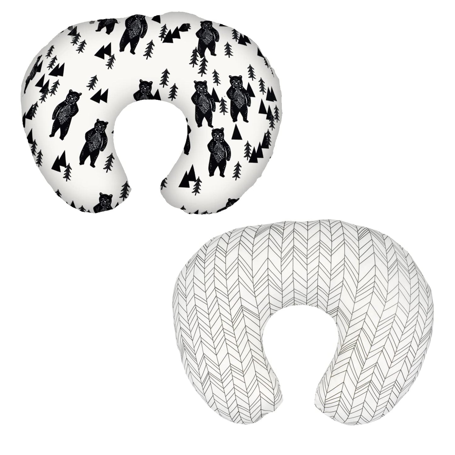 Vextronic Nursing Pillow Cover 2 Pack Nursing Pillow Slipcovers For Breastfeeding Moms, Ultra-Soft Fit Standard Infant Nursing P
