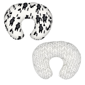 Vextronic Nursing Pillow Cover 2 Pack Nursing Pillow Slipcovers For Breastfeeding Moms, Ultra-Soft Fit Standard Infant Nursing P